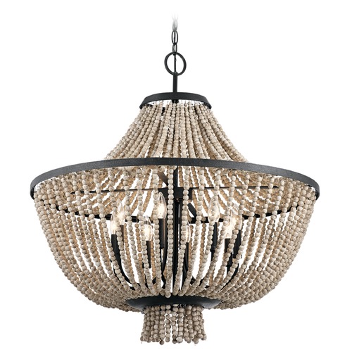 Kichler Lighting Brisbane 30-Inch Chandelier in Distressed Black by Kichler Lighting 43892DBK