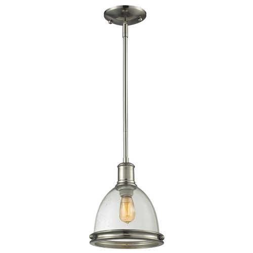 Z-Lite Mason Brushed Nickel Mini Pendant by Z-Lite 718MP-BN