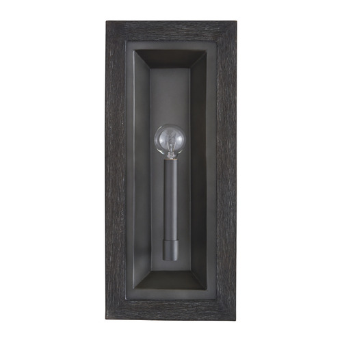 Capital Lighting Ashton 8-Inch Sconce in Carbon Grey & Iron Silk by Capital Lighting 635811CI