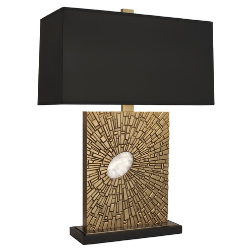 Robert Abbey Lighting Robert Abbey Lighting Goliath Table Lamp with Rectangular Black Opaque Parchment 415B