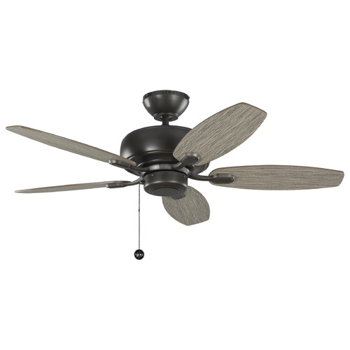 Generation Lighting Fan Collection Centro 44 Brushed Steel Ceiling Fan by Generation Lighting Fan Collection 5CQM44AGP
