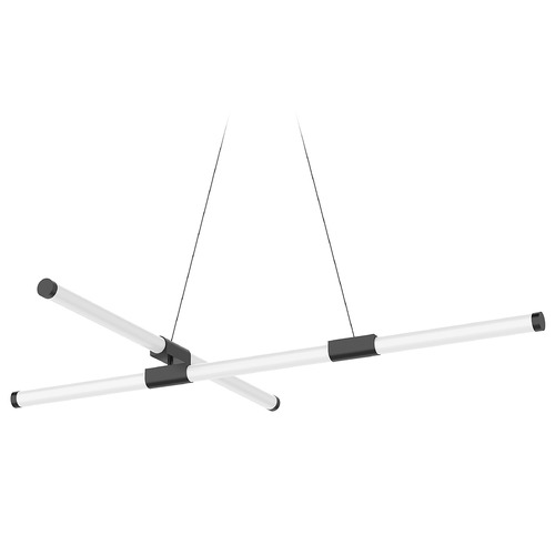 Akari 49.5-Inch LED Linear Pendant in Black by Kuzco Lighting