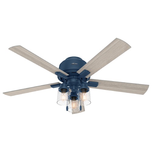 Hunter Fan Company Hartland Indigo Blue LED Ceiling Fan by Hunter Fan Company 50312
