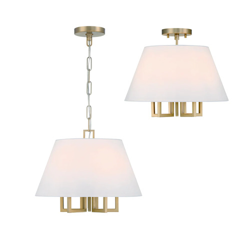 Libby Langdon Westwood Chandelier in Gold by Crystorama Lighting