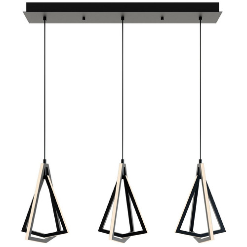 AFX Lighting Afx Lighting Gianna Black LED Multi-Light Pendant GNAP15L30D1BKLNR3
