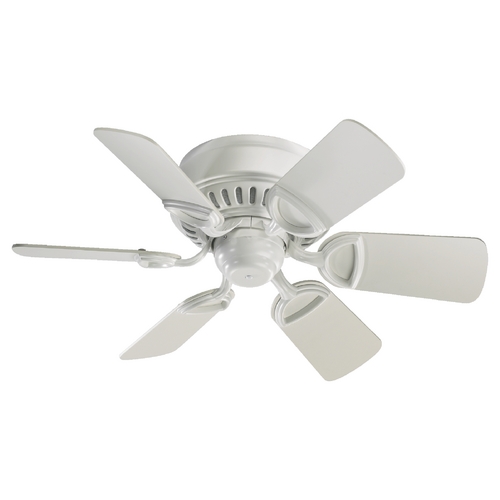 Quorum Lighting Medallion Studio White Ceiling Fan Without Light by Quorum Lighting 51306-8