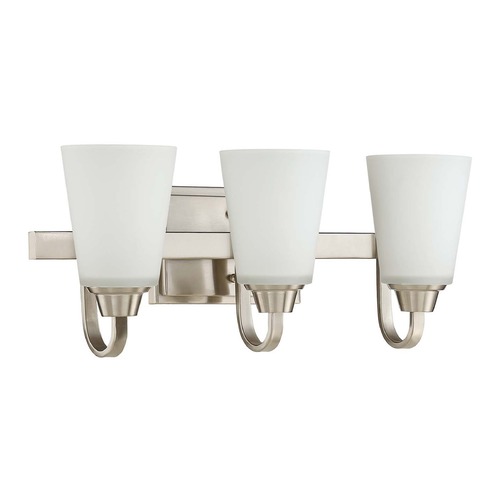 Grace 21-Inch Brushed Polished Nickel Bath Light by Craftmade Lighting