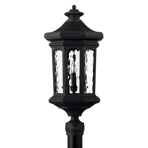 Raley 26.25-Inch LED Post Light in Black by Hinkley Lighting