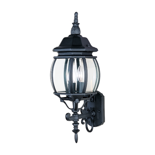 Crown Hill Black Outdoor Wall Light by Maxim Lighting