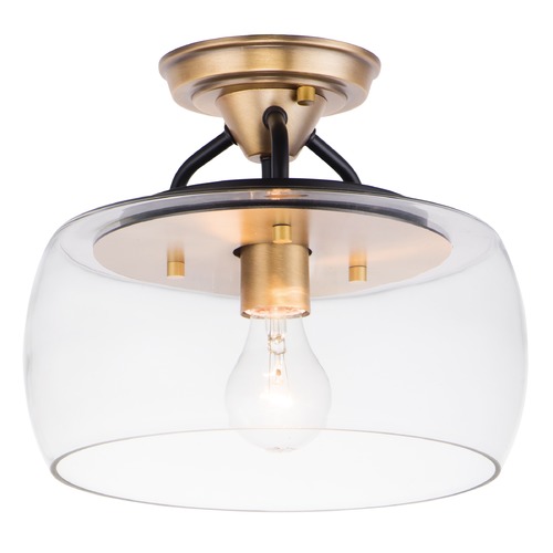 Goblet Bronze & Antique Brass Semi-Flush Mount by Maxim Lighting