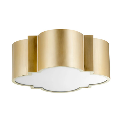 Wyatt 2-Light Flush Mount in Aged Brass by Cyan Design