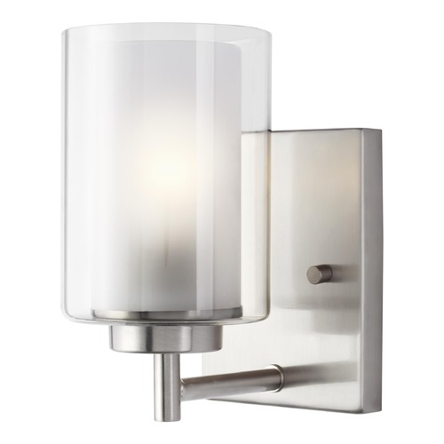 Generation Lighting Elmwood Park Brushed Nickel Sconce by Generation Lighting 4137301-962