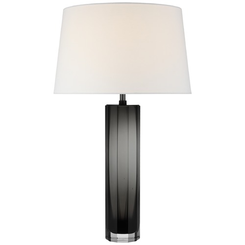 Visual Comfort Signature Collection Chapman & Myers Fallon Table Lamp in Smoked Glass by Visual Comfort Signature CHA8435SMGL
