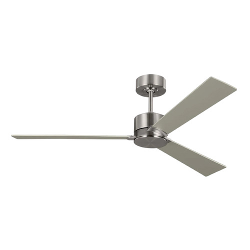 Visual Comfort Fan Collection Rozzen 52-Inch Fan in Brushed Steel by Visual Comfort & Co Fans 3RZR52BS