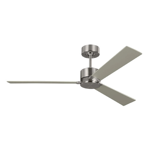 Rozzen 52-Inch Fan in Brushed Steel by Visual Comfort & Co Fans