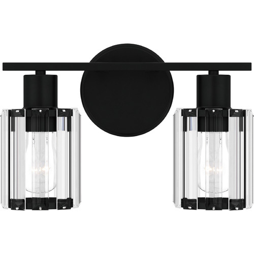 Isla Matte Black Bathroom Light by Quoizel Lighting