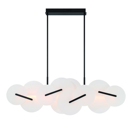 Eurofase Lighting Nuvola 56-Inch LED Linear Chandelier in Black by Eurofase Lighting 47210-028