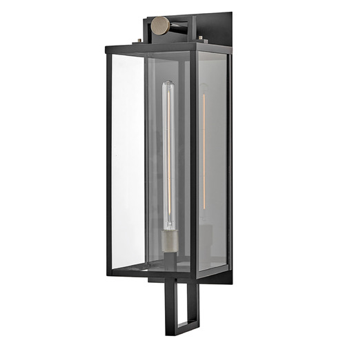 Hinkley Catalina Black & Burnished Bronze LED Outdoor Wall Light by Hinkley Lighting 23015BK