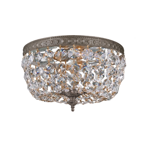 Richmond Crystal Flush Mount in English Bronze by Crystorama Lighting
