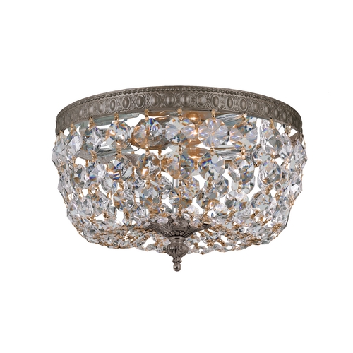 Crystorama Lighting Richmond Crystal Flush Mount in English Bronze by Crystorama Lighting 710-EB-CL-MWP