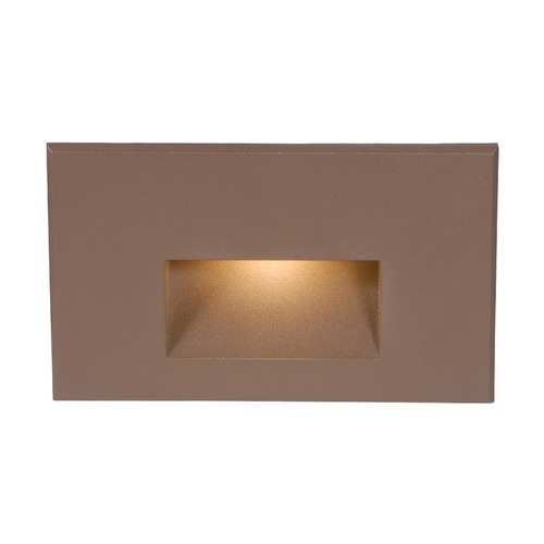 Bronze LED Recessed Step Light with Amber LED by WAC Lighting