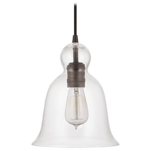 Capital Lighting Ashlyn 8.50-Inch Bell Glass Pendant in Bronze by Capital Lighting 4642BB-137