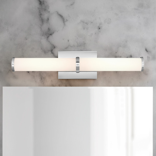 Simi 22.75-Inch Chrome LED Bathroom Light 3000K by Hinkley Lighting