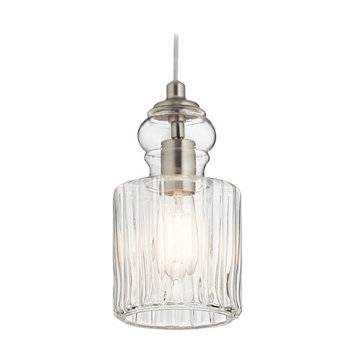 Transitional Pendant Brushed Nickel Riviera by Kichler Lighting