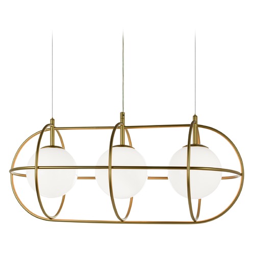 Matteo Lighting Eclipse Gold Island Light by Matteo Lighting C76903GL