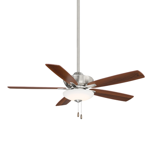 Minute 52-Inch LED Ceiling Fan in Brushed Nickel by Minka Aire