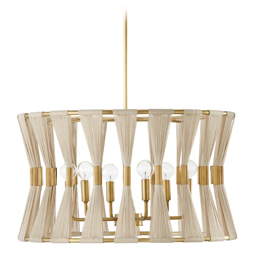 HomePlace by Capital Lighting Bianca 24.50-Inch Pendant in Patinaed Brass by HomePlace by Capital Lighting 341161NP