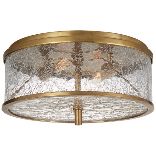 Visual Comfort Signature Collection Kelly Wearstler Liaison Flush Mount in Antique Brass by Visual Comfort Signature KW4202ABCRG