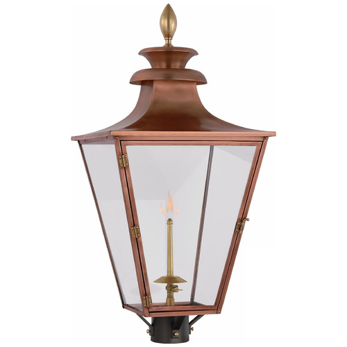 Visual Comfort Signature Collection Chapman & Myers Albermarle Gas Post Light in Copper by VC Signature CHO7430SCCG