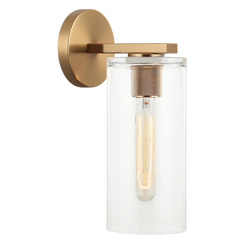 Matteo Lighting Matteo Lighting Lincoln Aged Gold Brass Sconce W32501AG