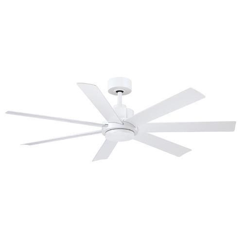 Fanimation Fans Pendry 56 Matte White Ceiling Fan Without Light