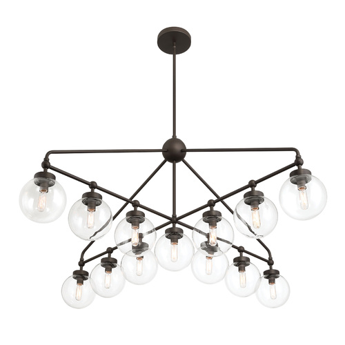 Stella 13-Light Chandelier in Dark Bronze by Minka Lavery