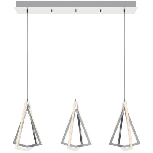 Afx Lighting Gianna Satin Nickel LED Multi-Light Pendant