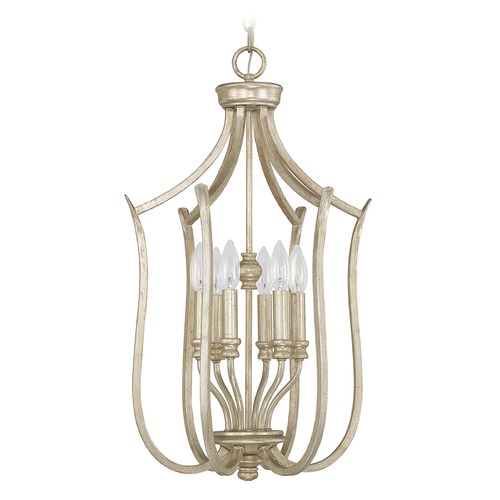 Capital Lighting Bailey 6-Light Foyer Chandelier in Winter Gold by Capital Lighting 4728WG