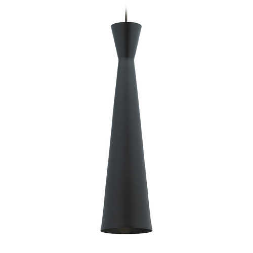 Windsor 12V Pendant in Black & Chrome by Visual Comfort Modern