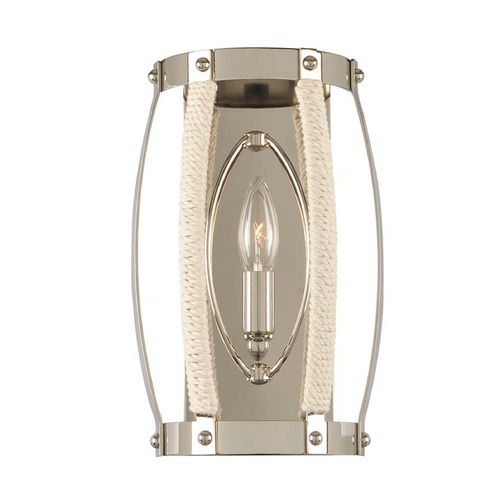 Bradbury Polished Nickel Sconce by Kalco Lighting
