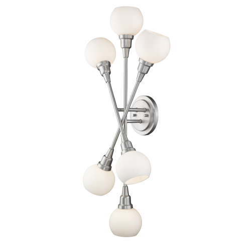 Z-Lite Tian Brushed Nickel LED Sconce by Z-Lite 616-6S-BN-LED