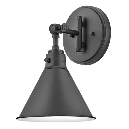 Arti Small Adjustable Sconce in Black by Hinkley Lighting