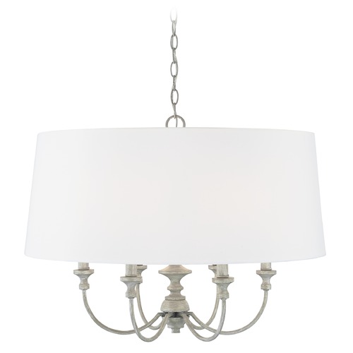 HomePlace by Capital Lighting Penelope 28-Inch Pendant in Painted Grey by HomePlace by Capital Lighting 343061PY