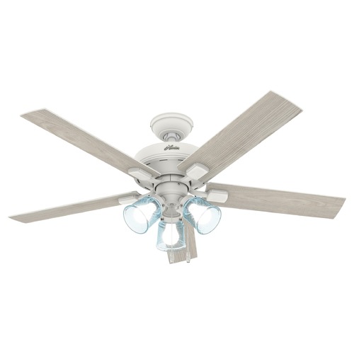 Hunter Fan Company Whittier Matte White LED Ceiling Fan by Hunter Fan Company 50854