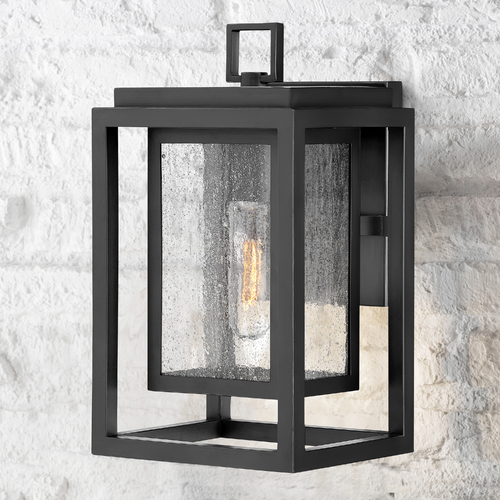 Republic 12-Inch Black LED Outdoor Wall Light by Hinkley Lighting
