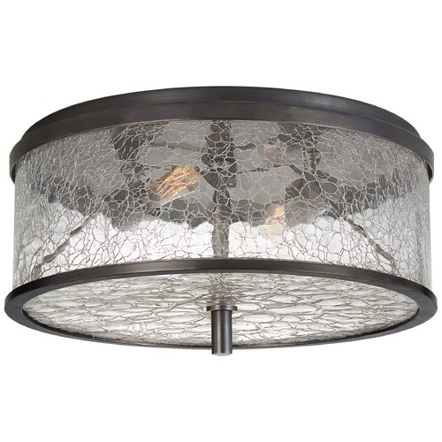 Visual Comfort Signature Collection Kelly Wearstler Liaison Flush Mount in Bronze by Visual Comfort Signature KW4202BZCRG