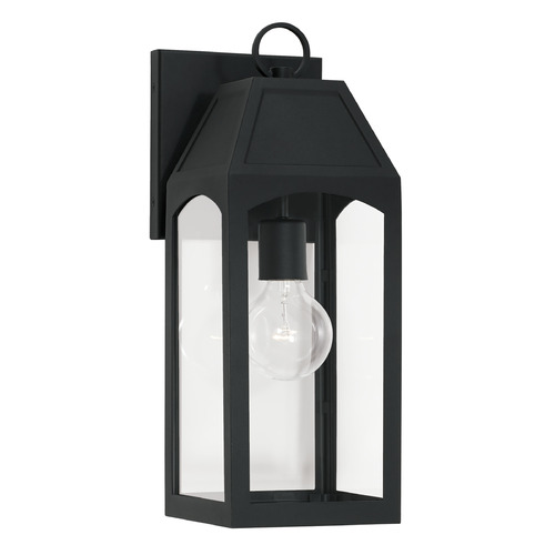 Burton 16.75-Inch Outdoor Wall Lantern in Black by Capital Lighting