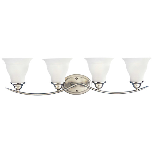 Progress Lighting Progress Lighting Trinity 4-Light Brushed Nickel Bath Vanity Light P3193-09