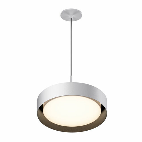Echo 16-Inch 5CCT LED Pendant in White & Black by ET2 Lighting