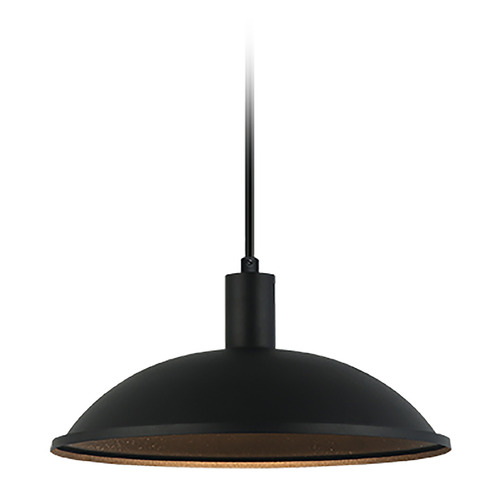 Matteo Lighting Matteo Lighting Farmley Matte Black Pendant Light with Bowl / Dome Shade C81901MB